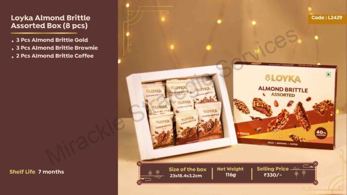 Loyka Almond Brittle assorted box (8 pcs) - Image 2