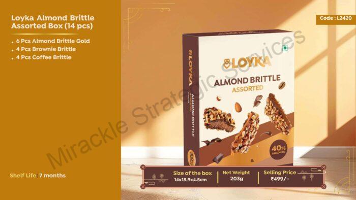 Loyka almond Brittle Assorted box (14 pcs) - Image 2