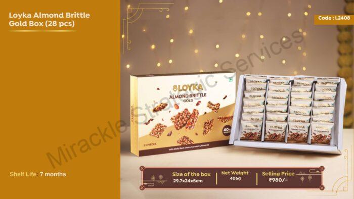 Loyka almond brittlr gold box - Image 2