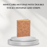 Mini Cork notepad with Double Sticky notepad and strips