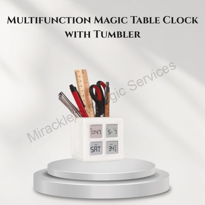 Multifunction Magic Table Clock with Tumbler