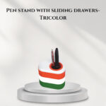 Pen stand with sliding drawers- Tricolor