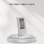 See thru table clock