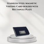 Stainless Steel Magnetic Visiting Card holder with Rectangle Plate
