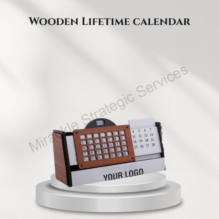 Wooden Lifetime calendar