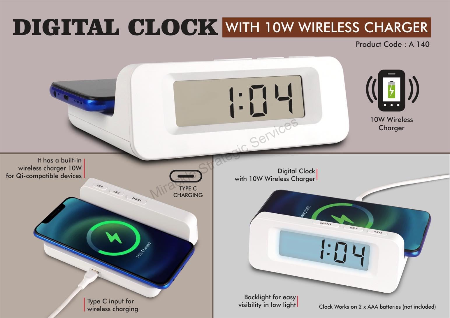 Digital Clock with 10W Wireless Charger - Image 2