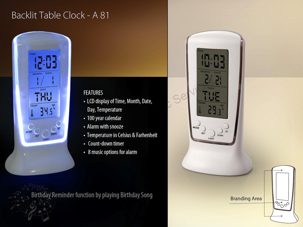 Backlit table clock - Image 2