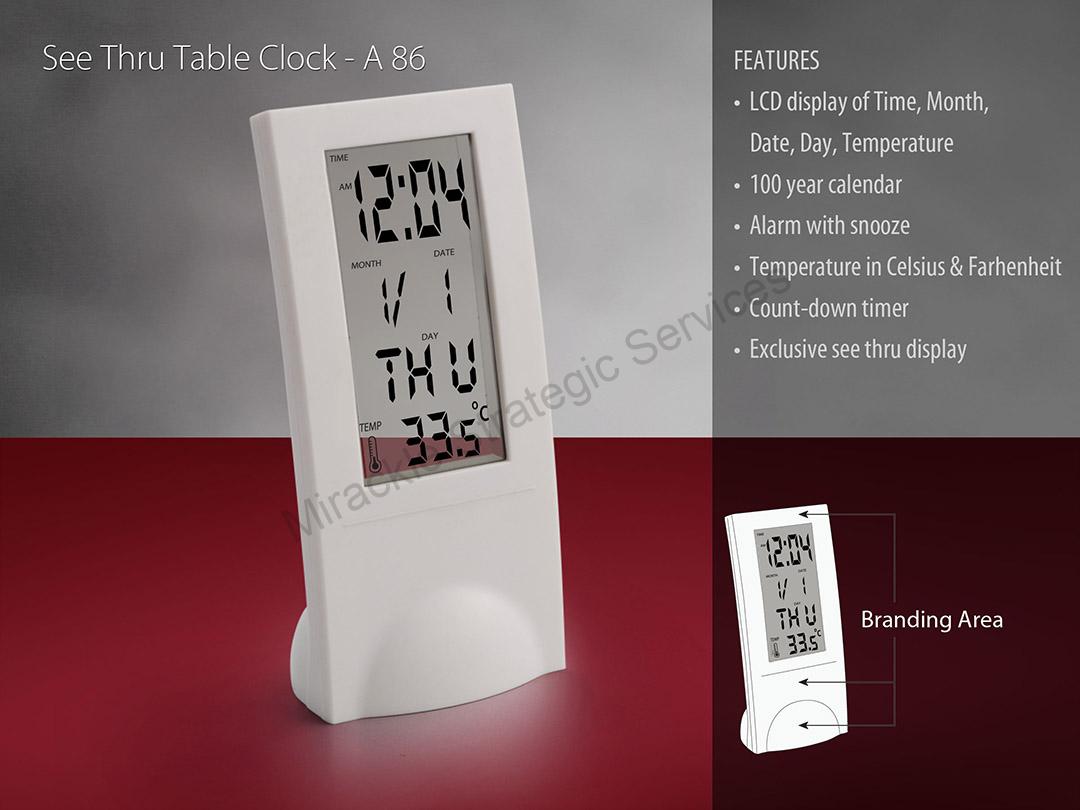 See thru table clock - Image 2