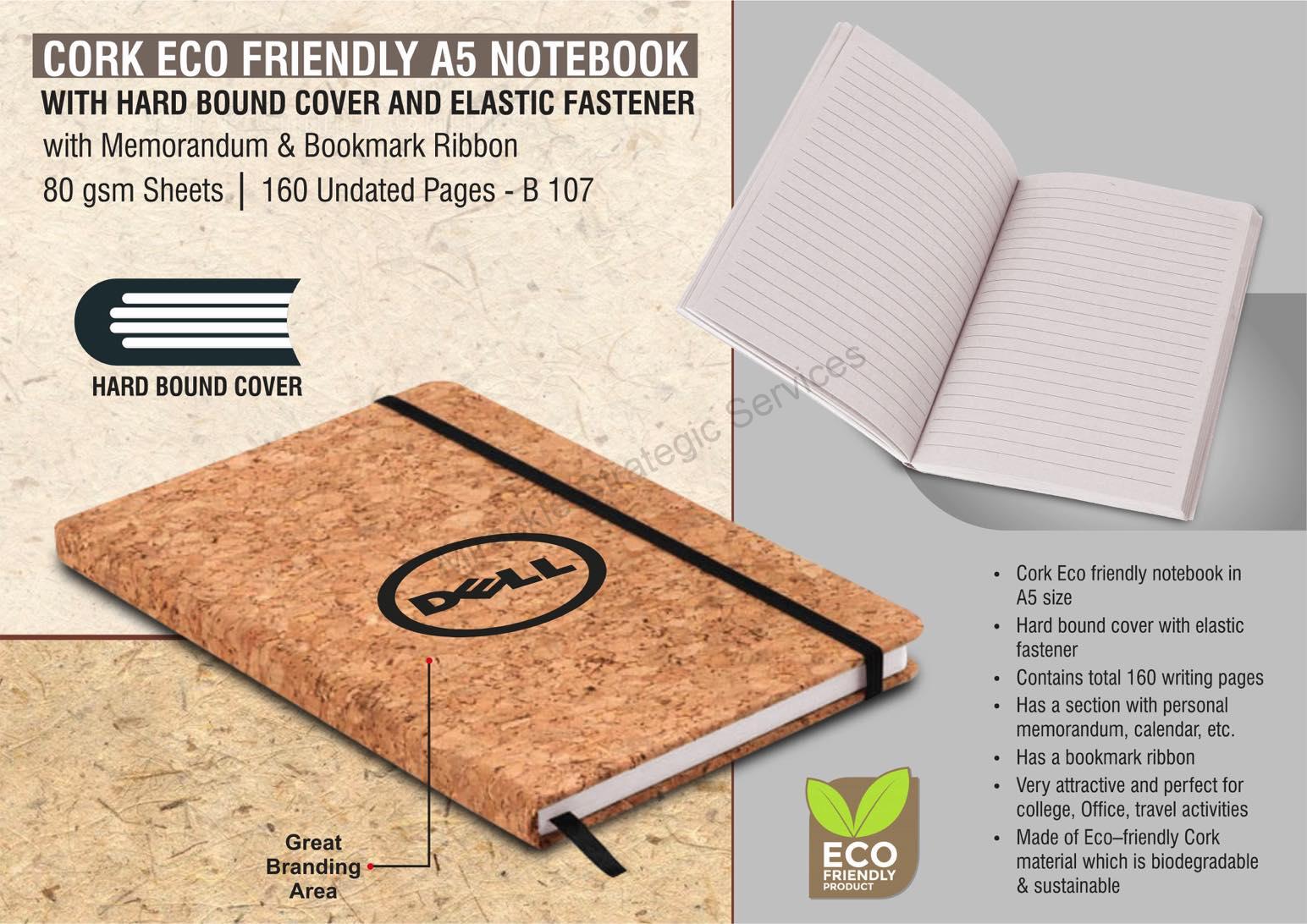 Cork Eco friendly A5 notebook - Image 2