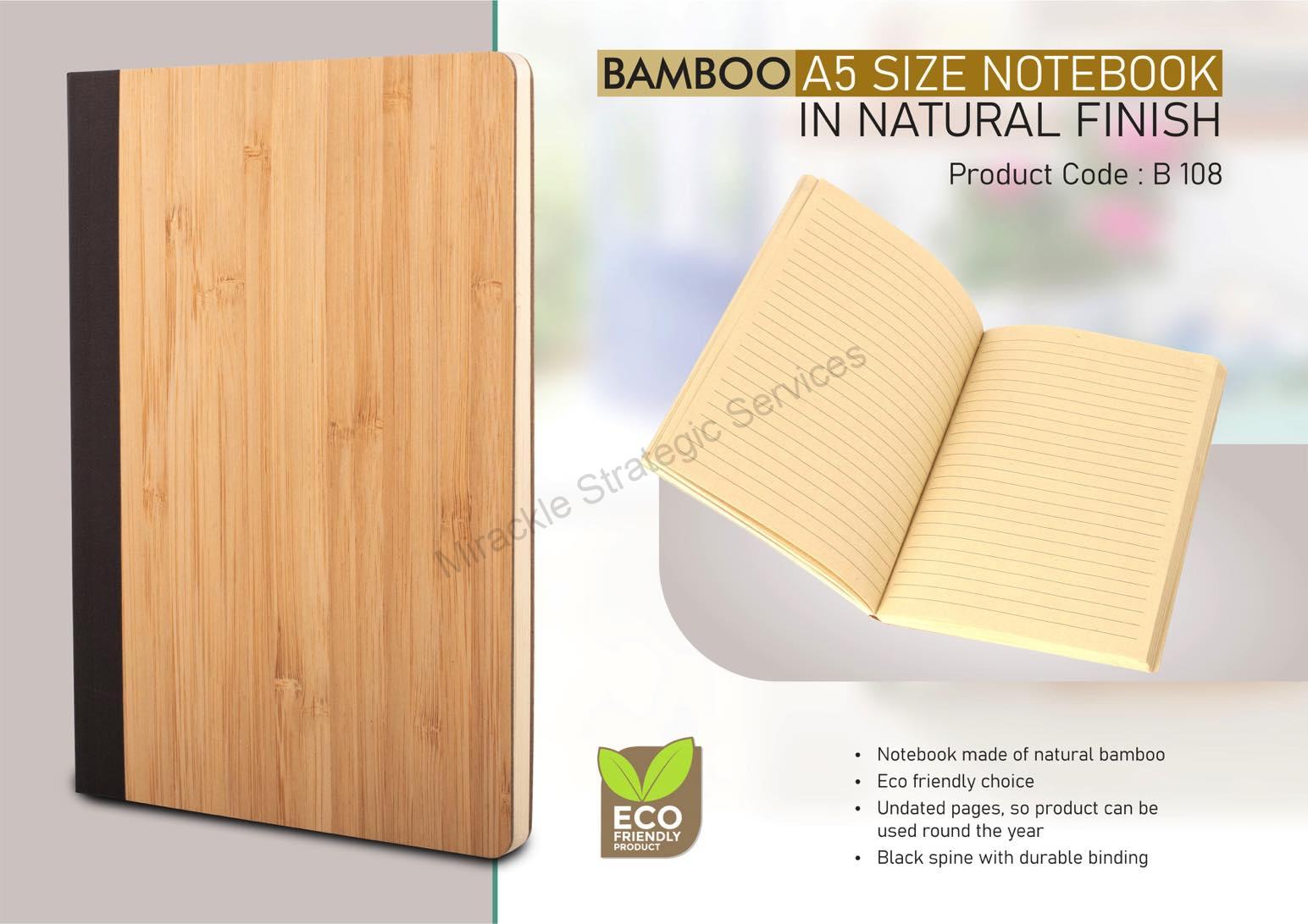 Bamboo A5 size notebook - Image 2