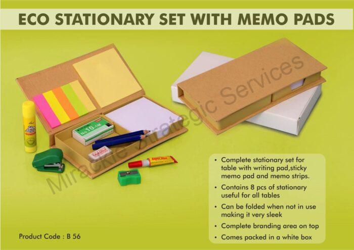 Eco stationery set with memo pads - Image 2