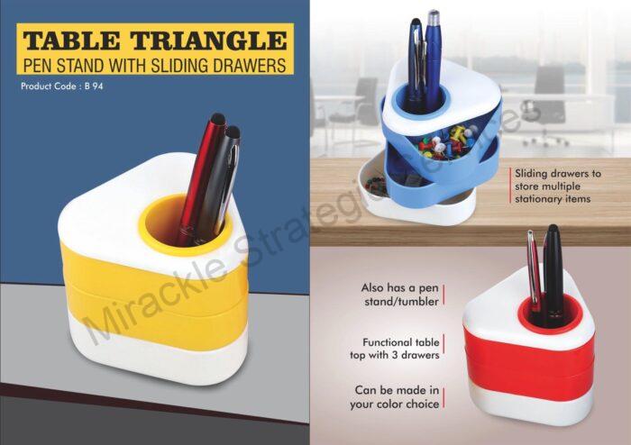 Pen stand with sliding drawers - Image 2