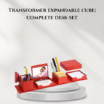 Transformer expandable cube: complete desk set