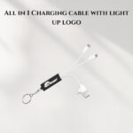 All in 1 Charging cable with light up logo - C182