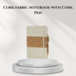 Cork fabric notebook with Cork Pen - B176