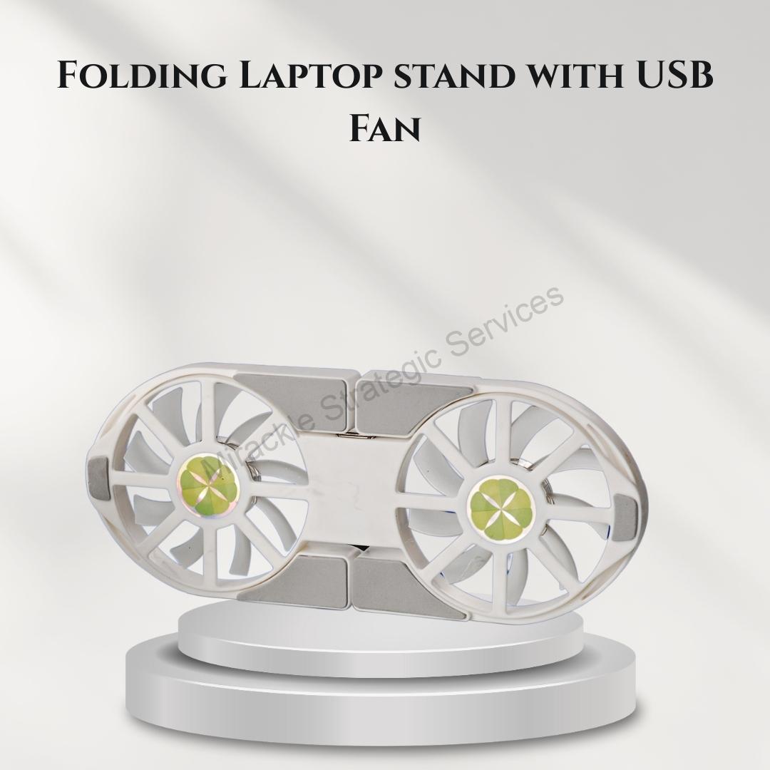 Folding Laptop stand with USB Fan - CB17