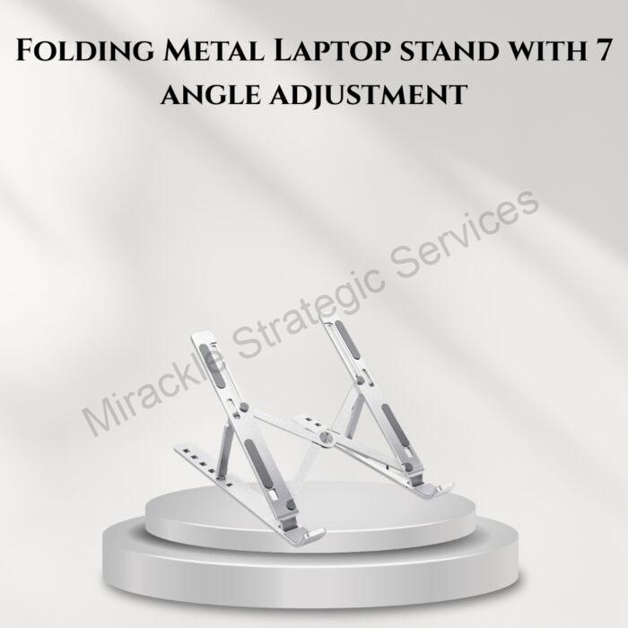 Folding Metal Laptop stand with 7 angle adjustment - C159