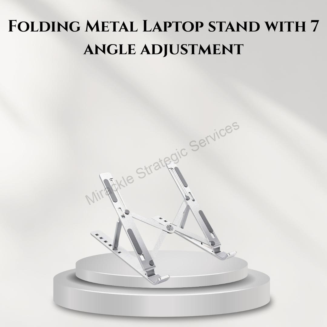 Folding Metal Laptop stand with 7 angle adjustment - C159