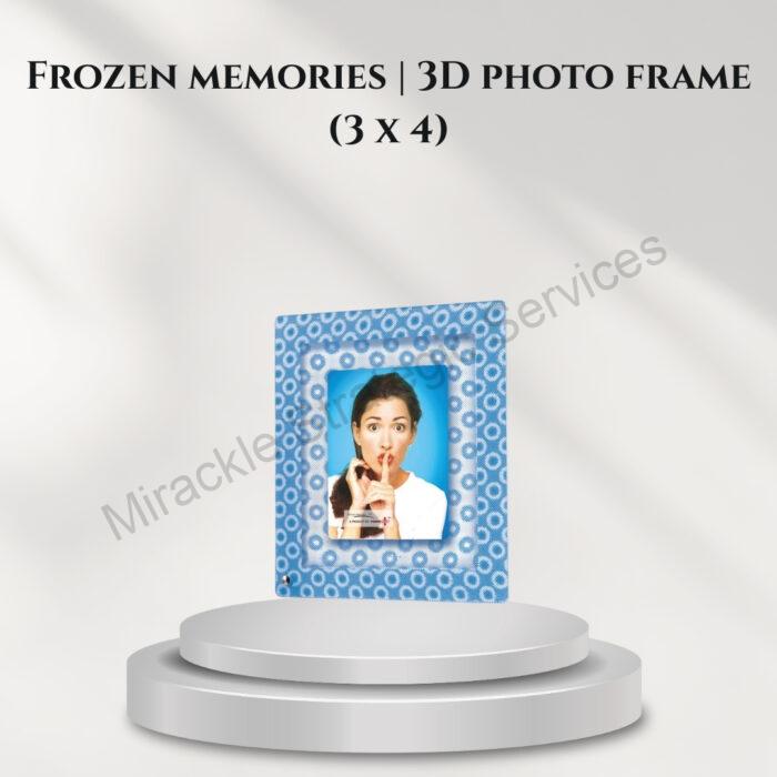 Frozen memories | 3D photo frame (3 x 4) - D27