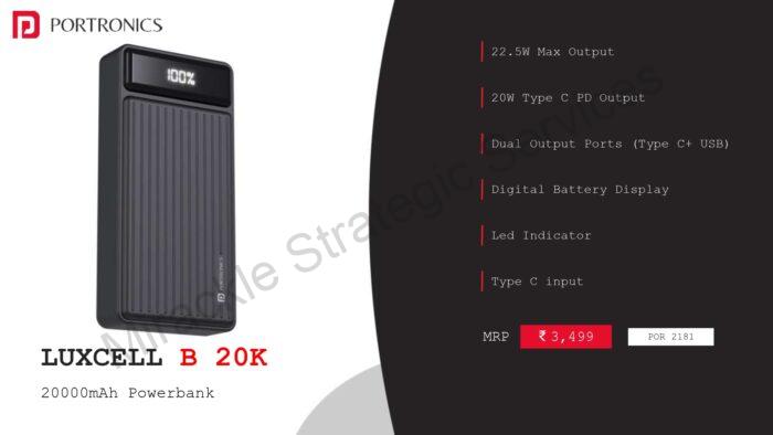 Portronics Luxcell B 20 K - Image 2