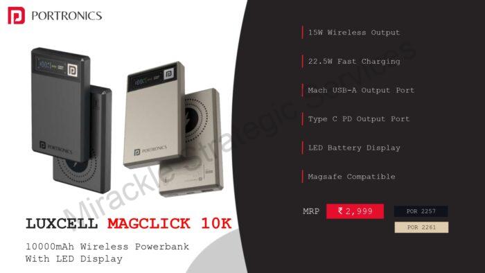 Portronics Luxcell Magclick 10K - Image 2