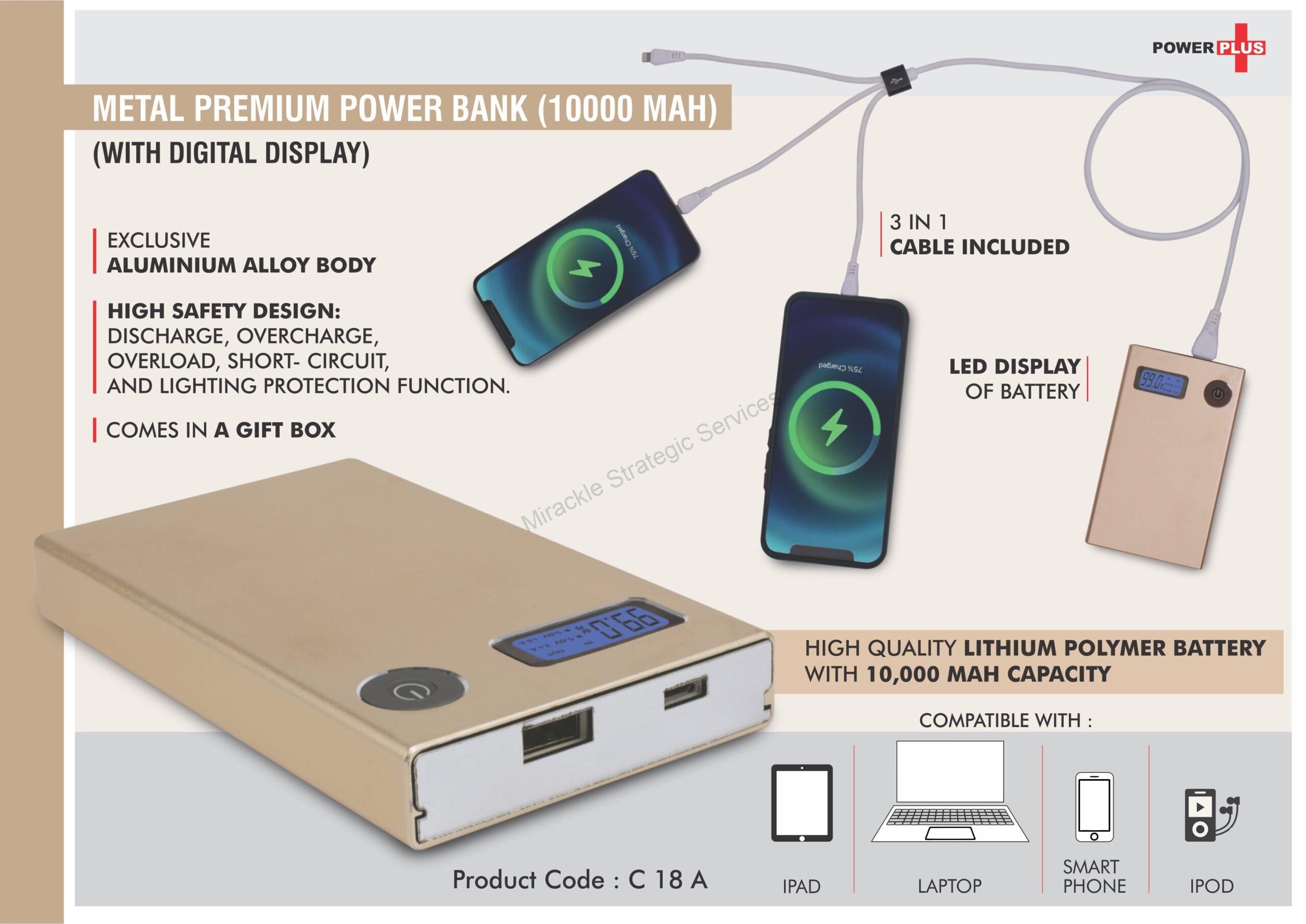 Magic box Premium Power Bank -10000 mAh - C18a - Image 2