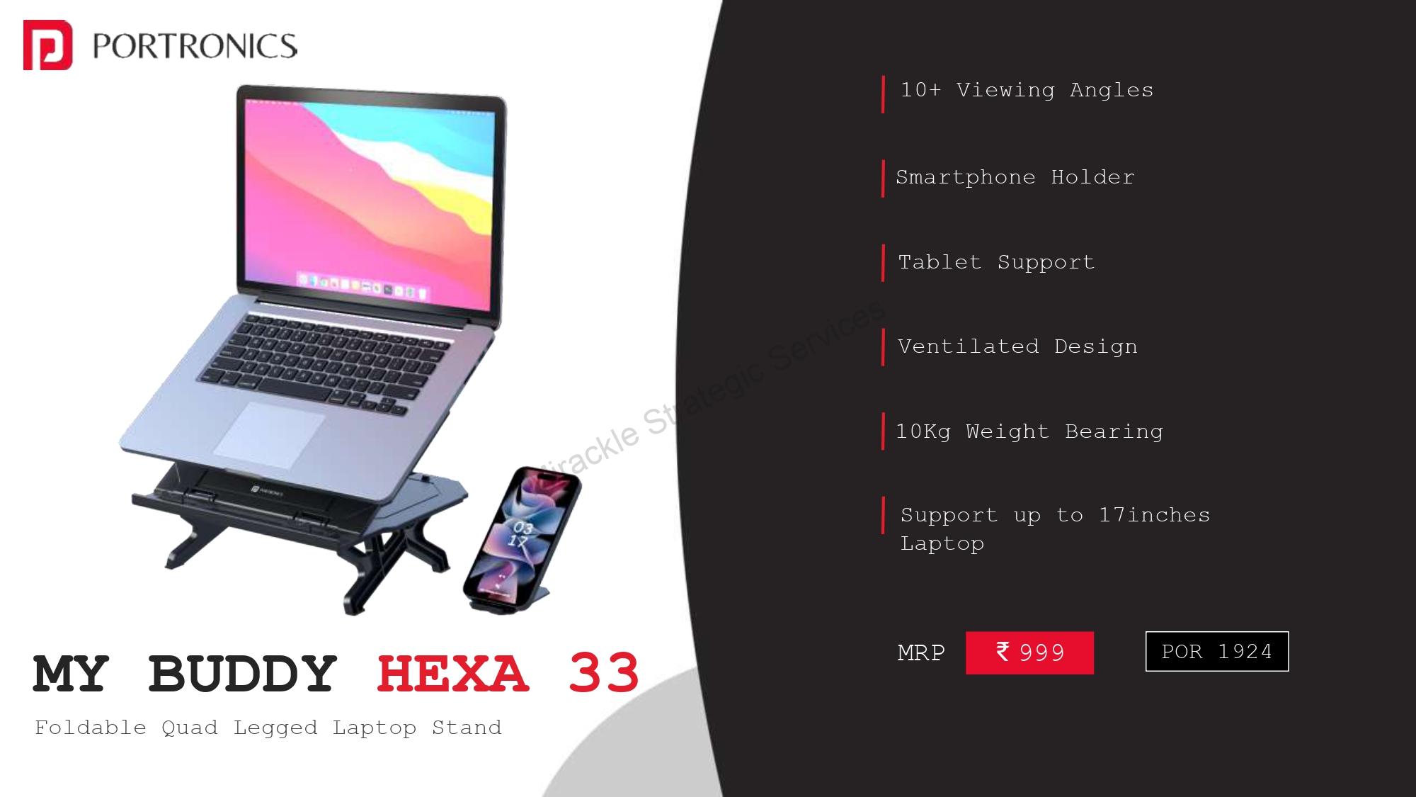 Portronics My Buddy Hexa 33 - Image 2
