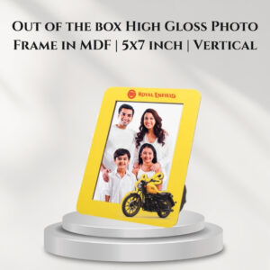 Out of the box High Gloss Photo Frame in MDF | 5x7 inch | Vertical - D42