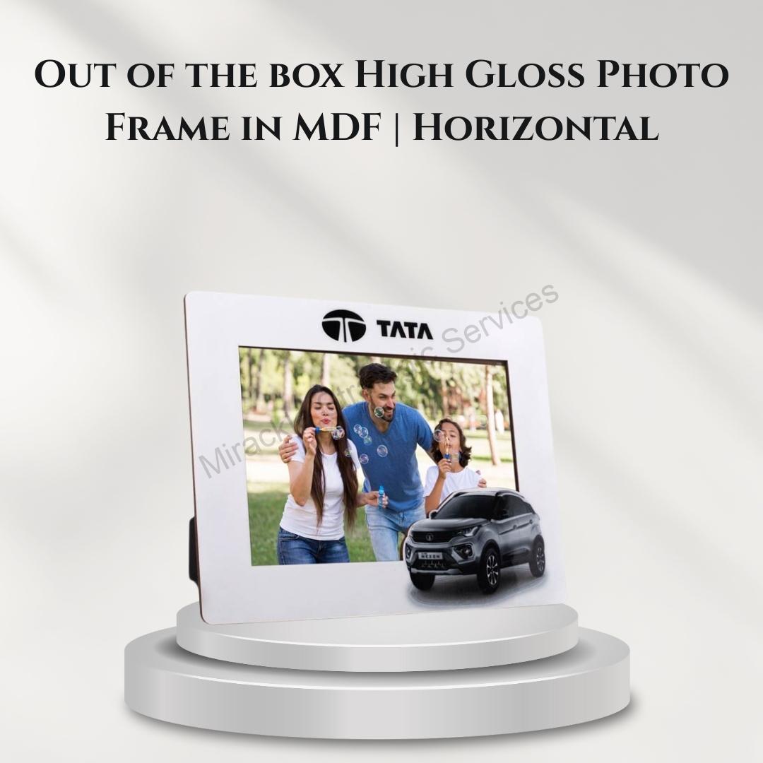 Out of the box High Gloss Photo Frame in MDF | Horizontal - D39