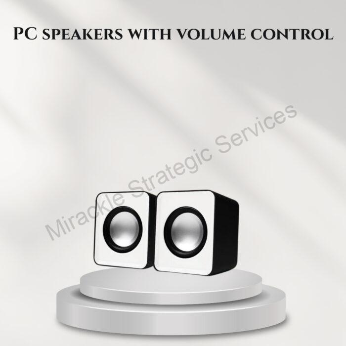 Mini Notebook / PC speakers with volume control - C01