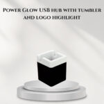 Power Glow USB hub with tumbler and logo highlight - C106