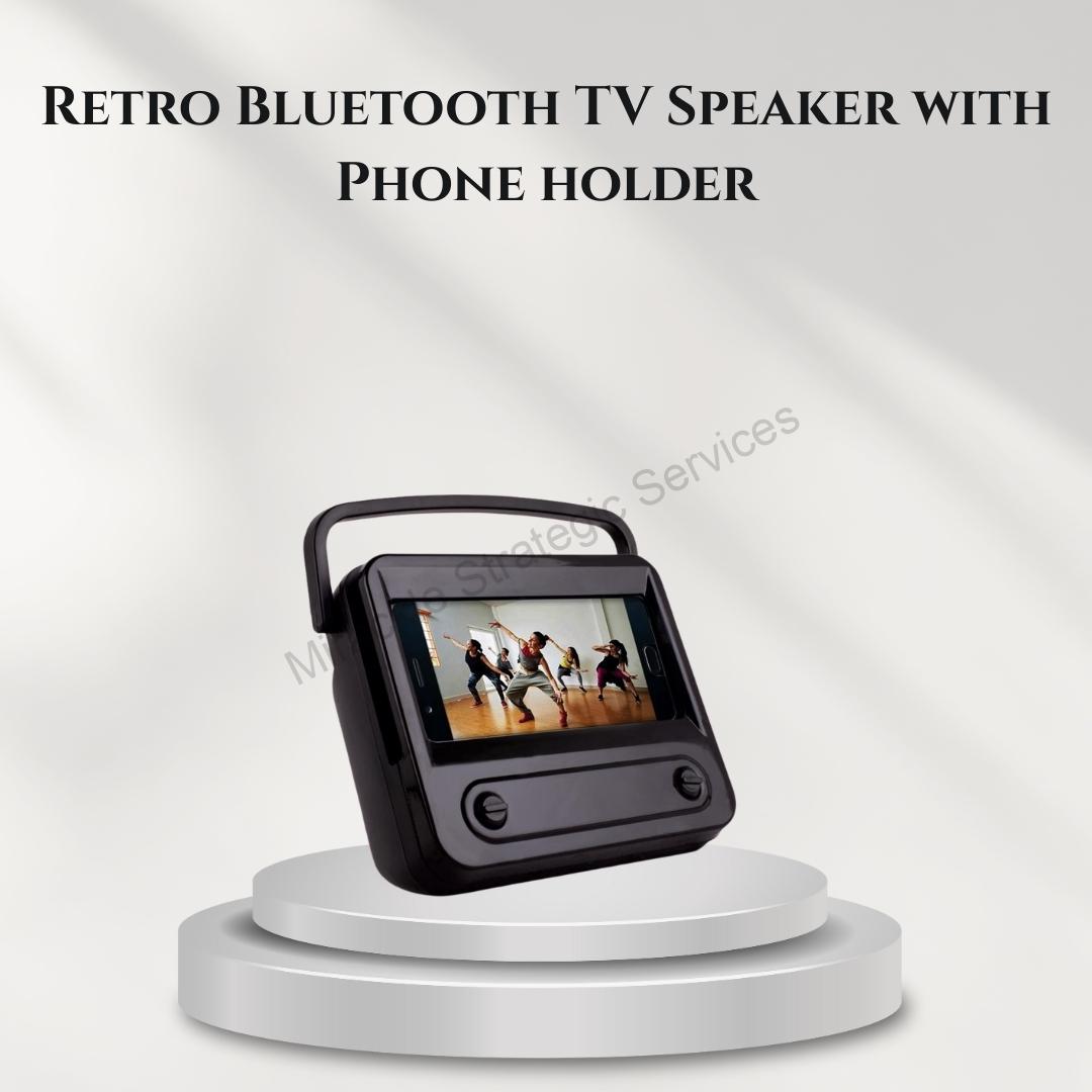 Retro Bluetooth TV Speaker with Phone holder - C185