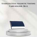 Stainless Steel Magnetic Visiting Card holder- Blue - B182