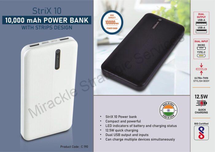 Strix 10: 10,000 mAh Power bank - C190 - Image 2