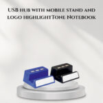 USB hub with mobile stand and logo highlight - C85