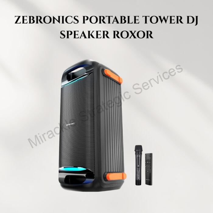 ZEBRONICS PORTABLE TOWER DJ SPEAKER ROXOR