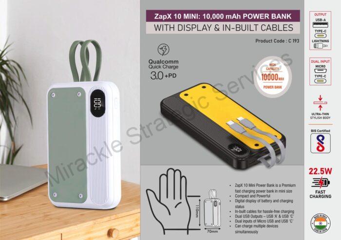 ZapX 10 Mini: 10,000 mAh Power bank - C193 - Image 2