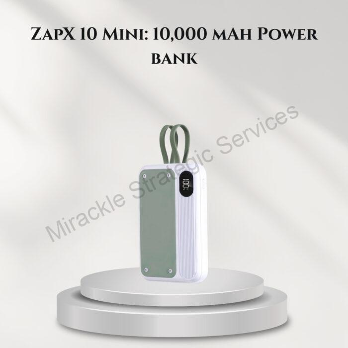 ZapX 10 Mini: 10,000 mAh Power bank - C193