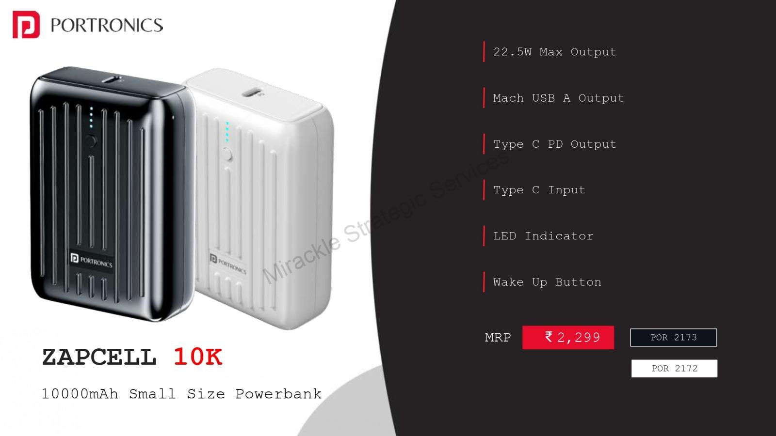 Portronics ZapCell 10k - Image 2