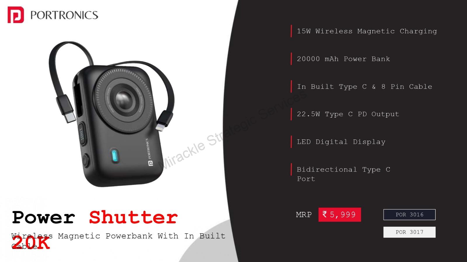 Portronics Power Shutter 20 K - Image 2