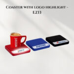 Coaster with logo highlight - E233