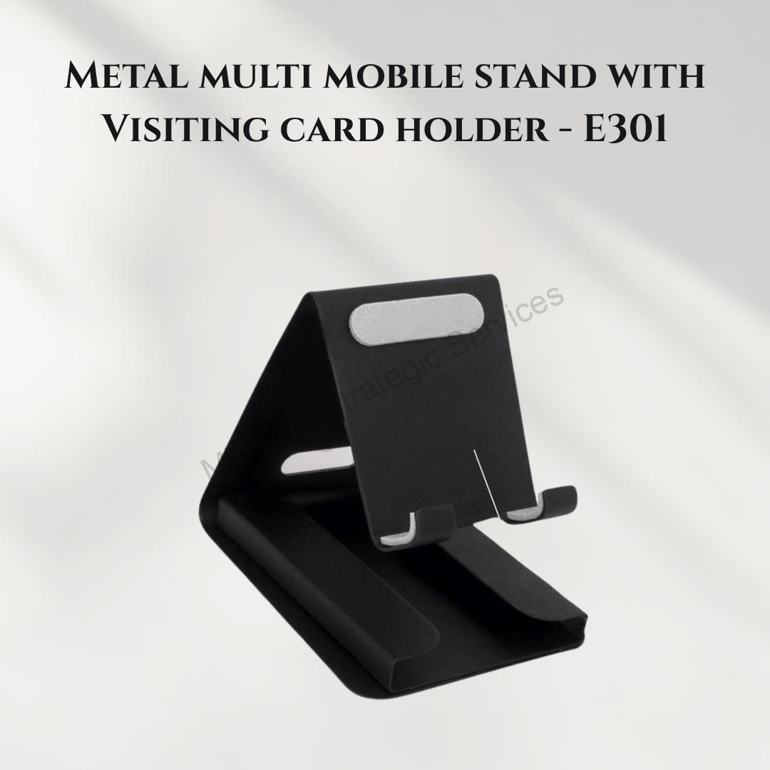 Metal multi mobile stand with Visiting card holder - E301