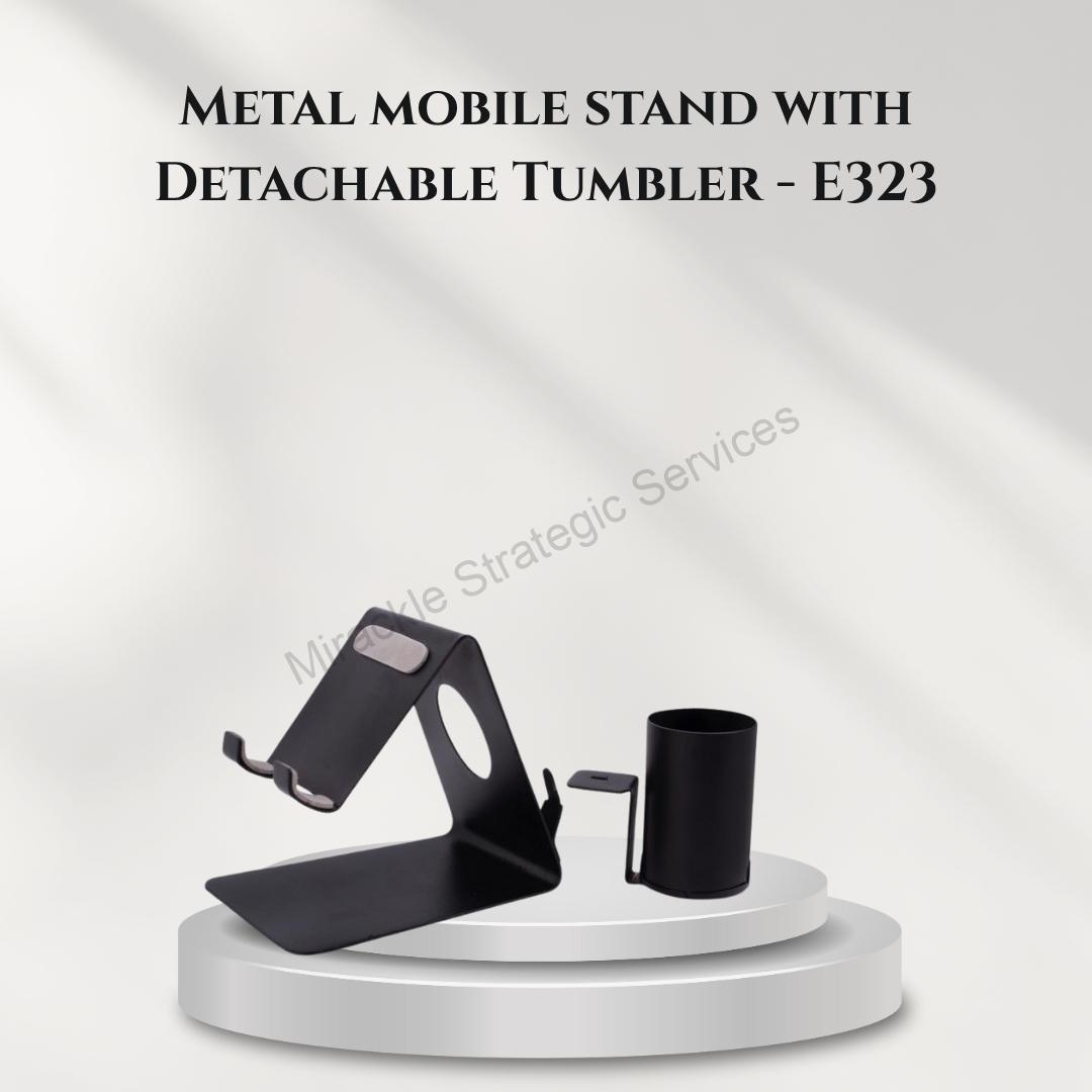Metal mobile stand with Detachable Tumbler - E323