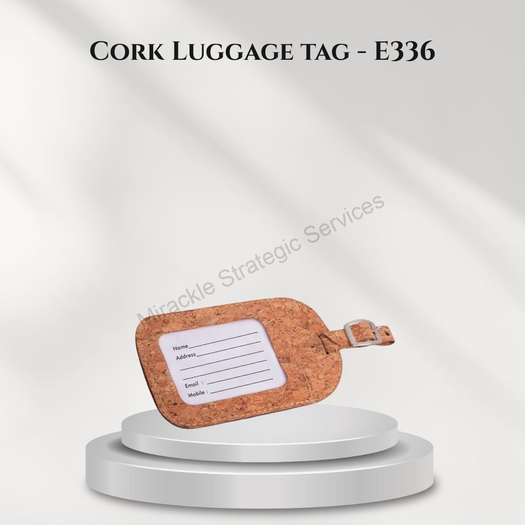 Cork Luggage tag - E336