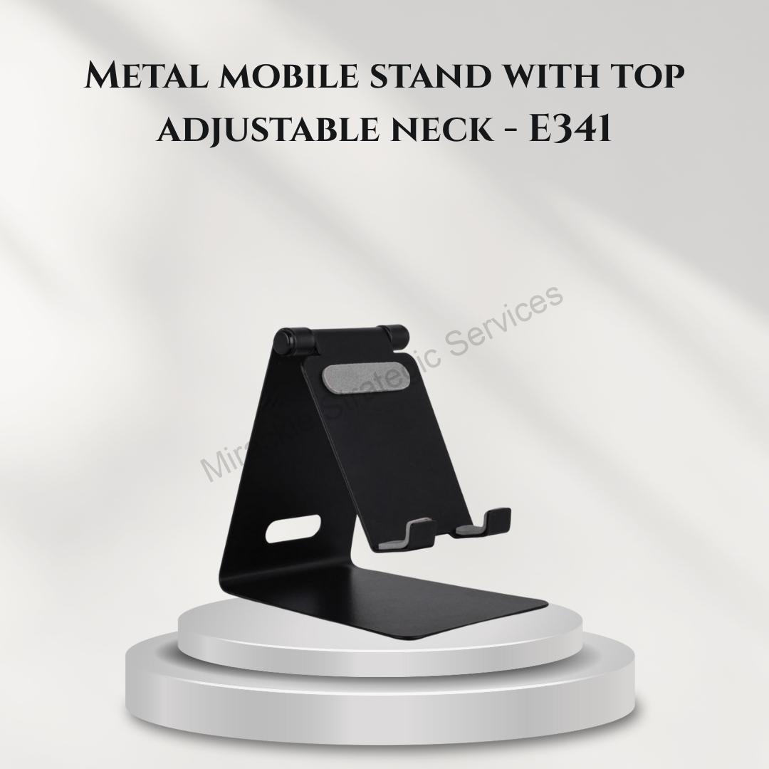 Metal mobile stand with top adjustable neck - E341