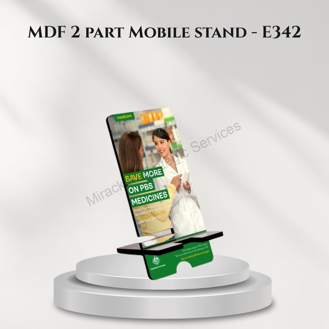 MDF 2 part Mobile stand - E342