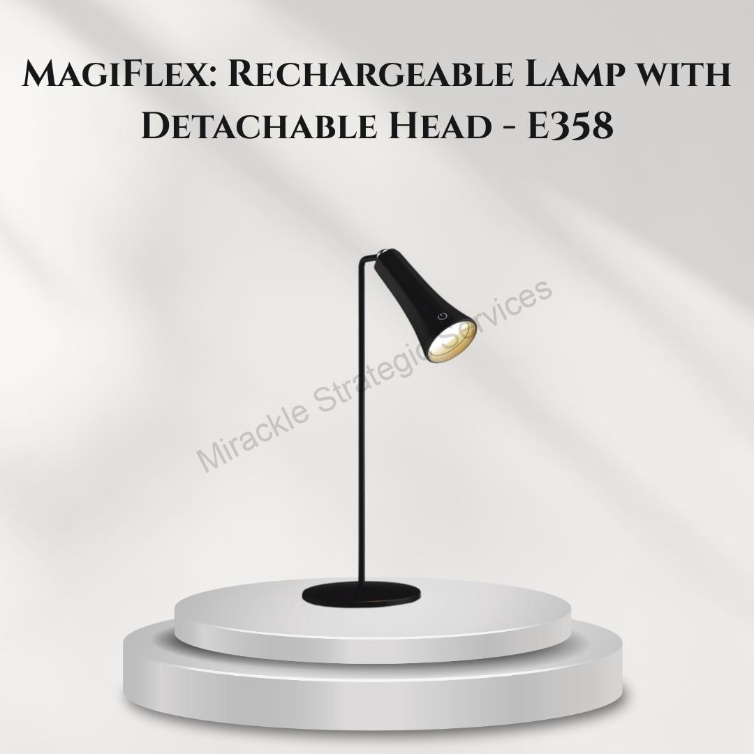 MagiFlex: Rechargeable Lamp with Detachable Head - E358