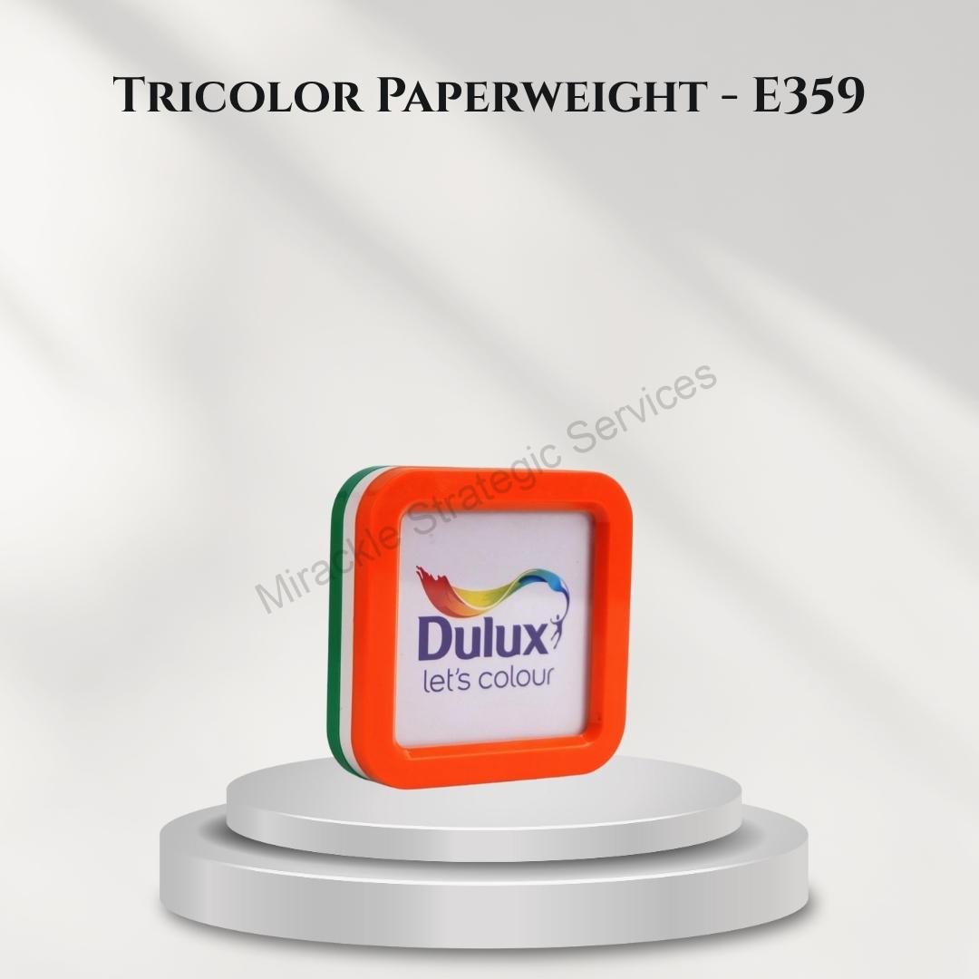 Tricolor Paperweight - E359