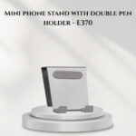 Mini phone stand with double pen holder - E370