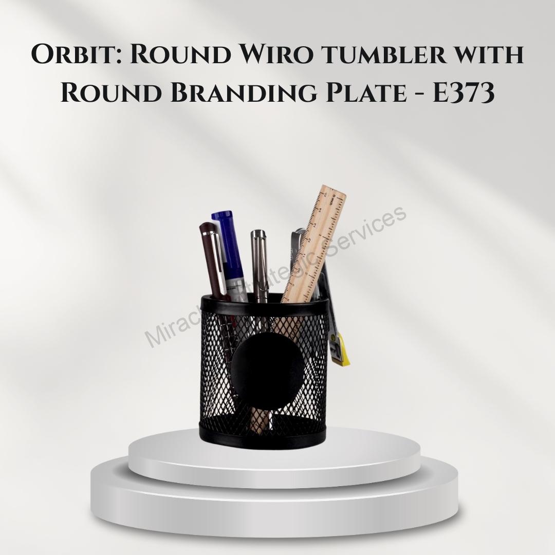Orbit: Round Wiro tumbler with Round Branding Plate - E373